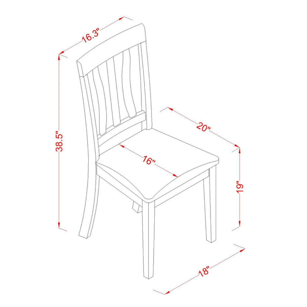 3-piece Dining Set with Wood Seat in Black/Cherry P80382