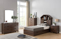 Dark Walnut Twin Bookcase Headboard K77375