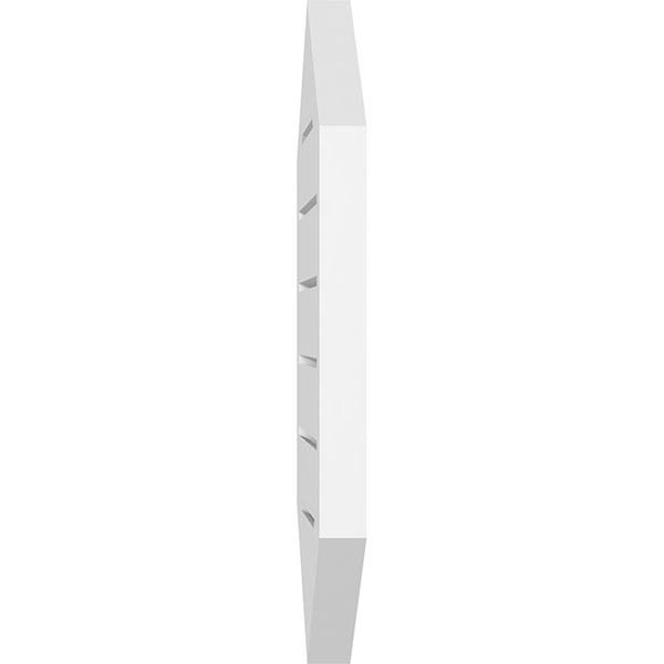 24x22W x 36x22H Vertical Peaked Surface Mount PVC Gable Vent D657188