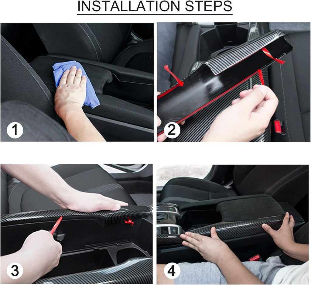Carbon Fiber Car Armrest Cover Pack of 2 Q95228