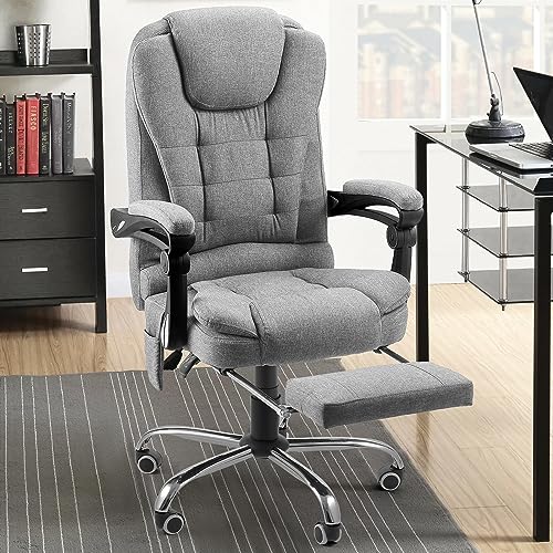 Grey PU Leather Massage Office Chair F929