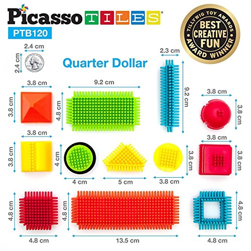 120pcs Interlocking Building Blocks Tiles Construction Toy Set U680116