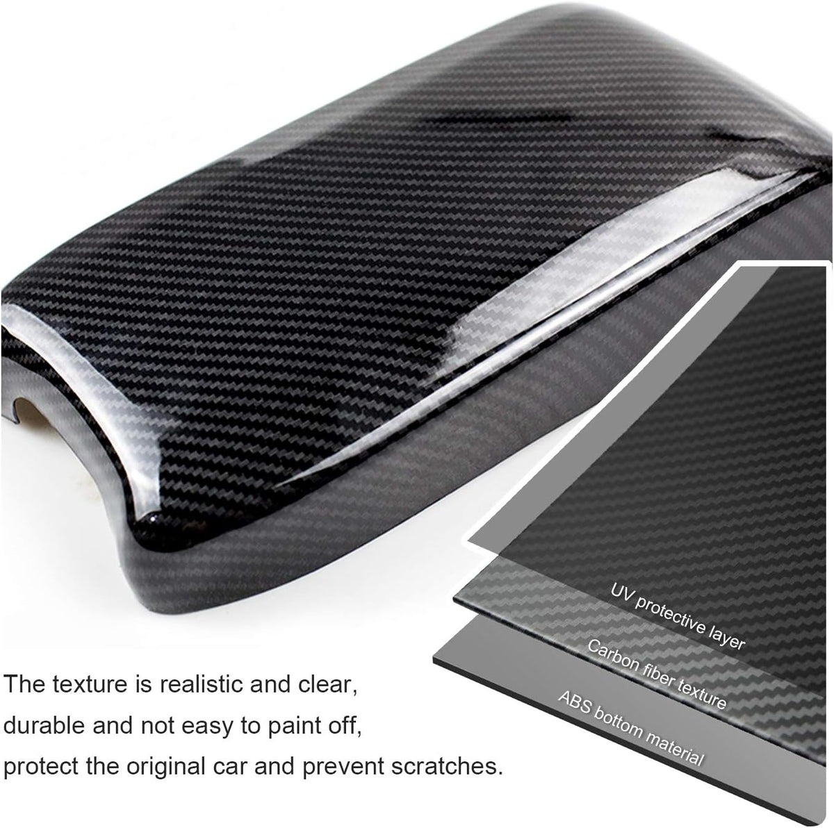 Carbon Fiber Car Armrest Cover Pack of 2 Q95228