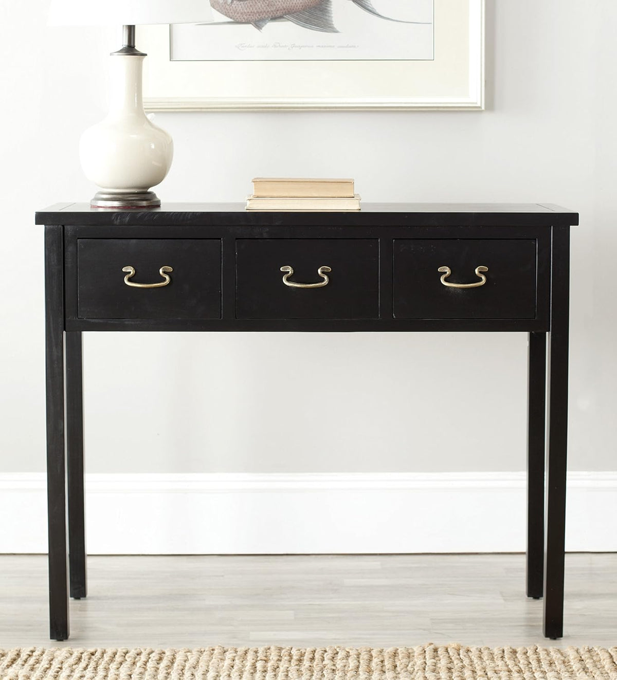 French Grey Console Table B437943