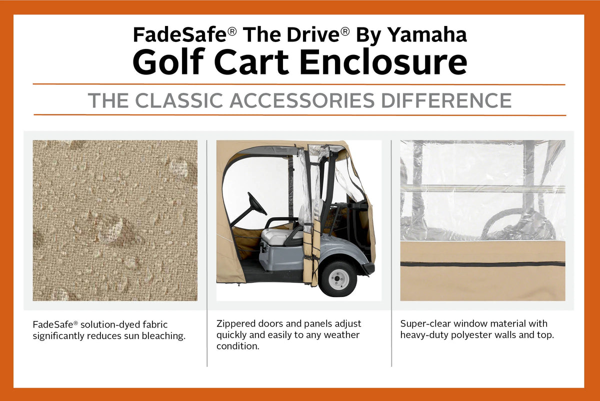 Khaki Golf Cart Enclosure G4618
