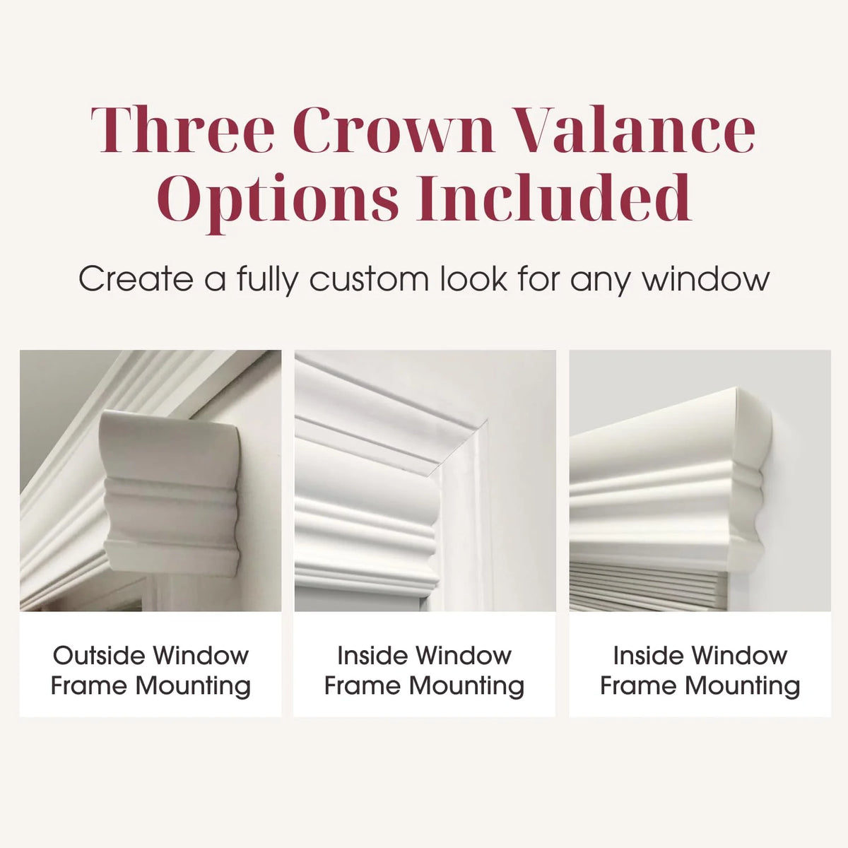 White Cordless Faux Wood Blind 31 1/2"W x 60"H X268016