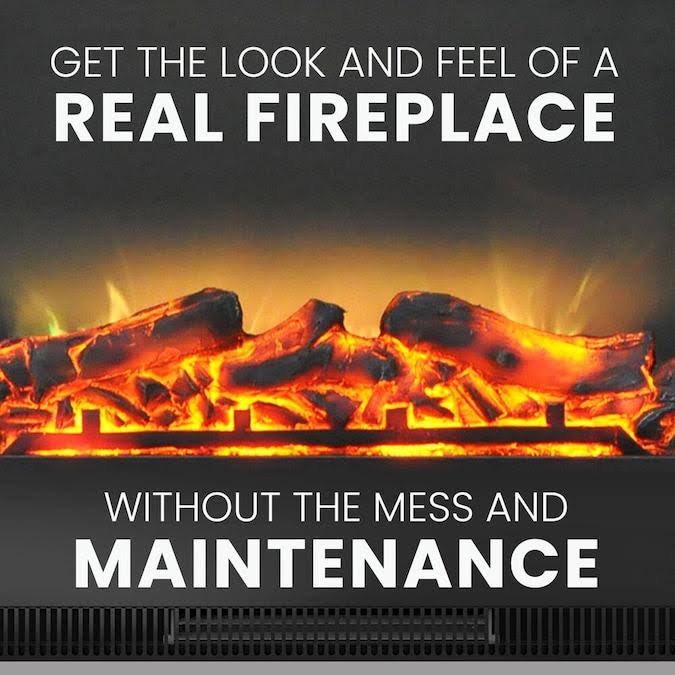 Walnut Mantel Electric Fireplace K900