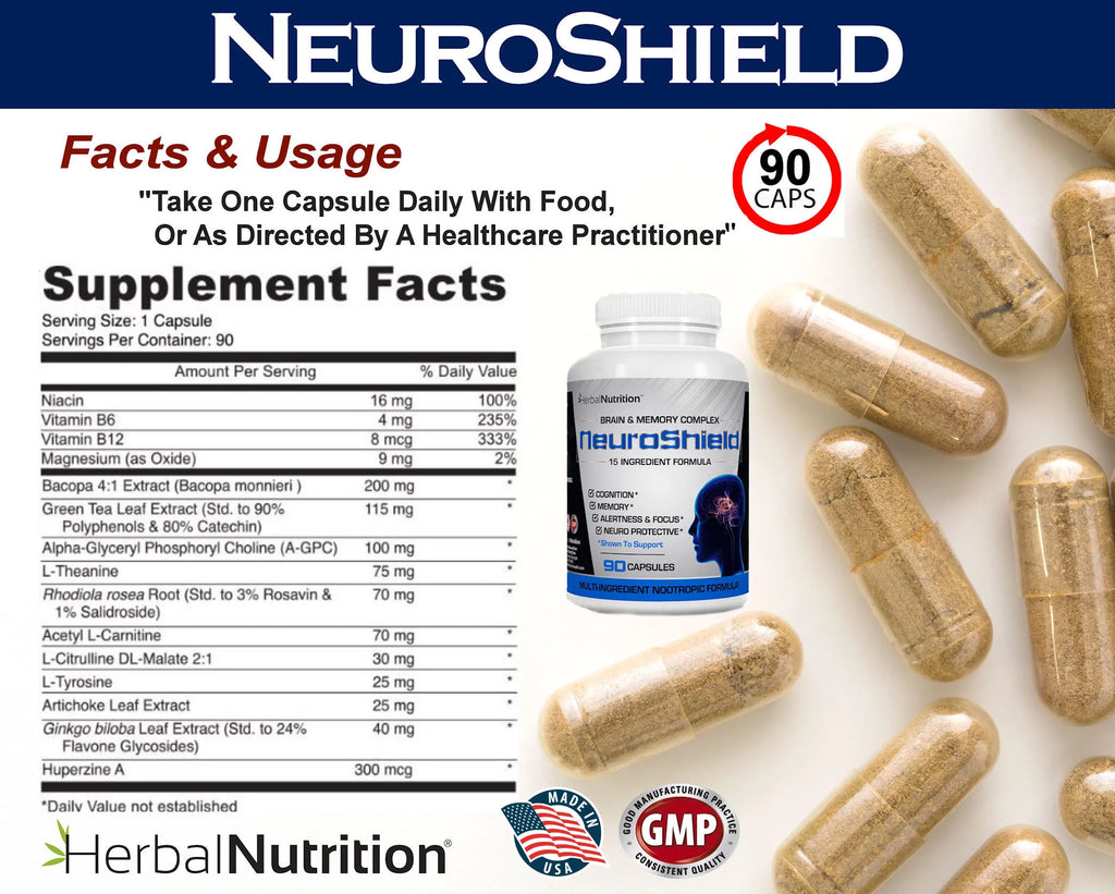 Bacopa Huperzine-A Brain Booster Supplement A9580