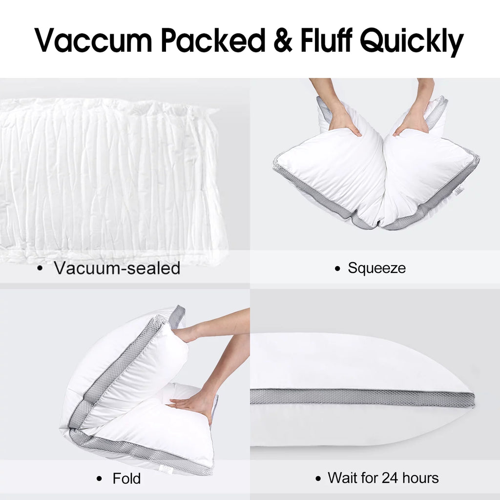 2 Pack Cotton Down Alternative Queen Size Pillows Z363