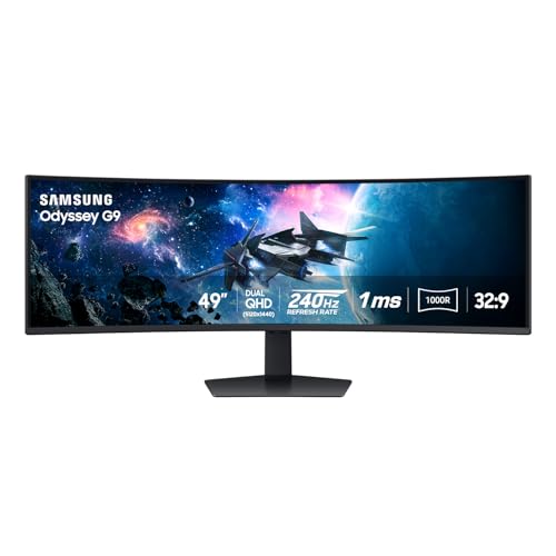 49" DQHD 1000R Curved Gaming Monitor, 240Hz, 1ms(GtG), DisplayHDR 1000 N815