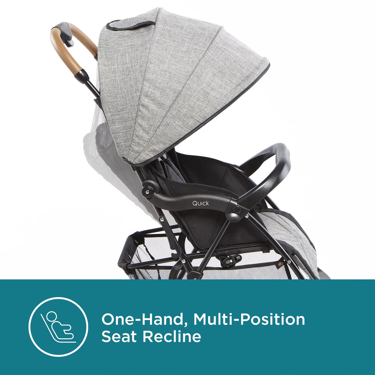 Lightweight Compact Travel Stroller Gray V494676