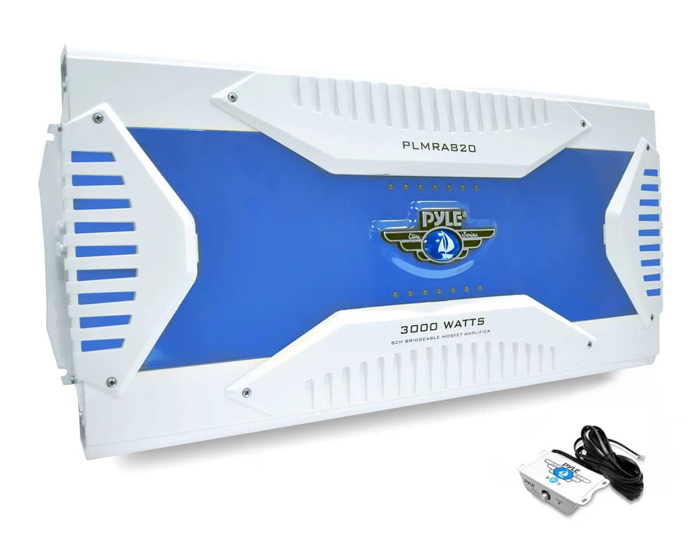 8 Channel 3000 Watt Waterproof Marine Amplifier E221