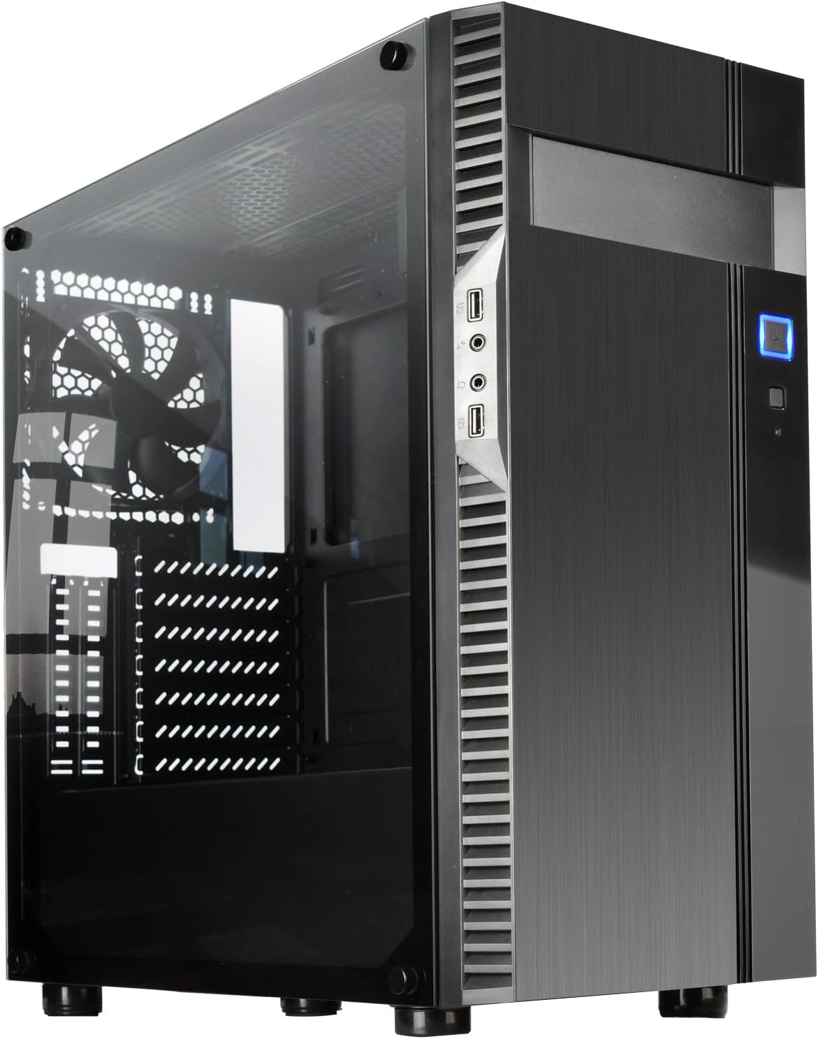 Micro-ATX & ATX Tempered Glass Computer Case J3840