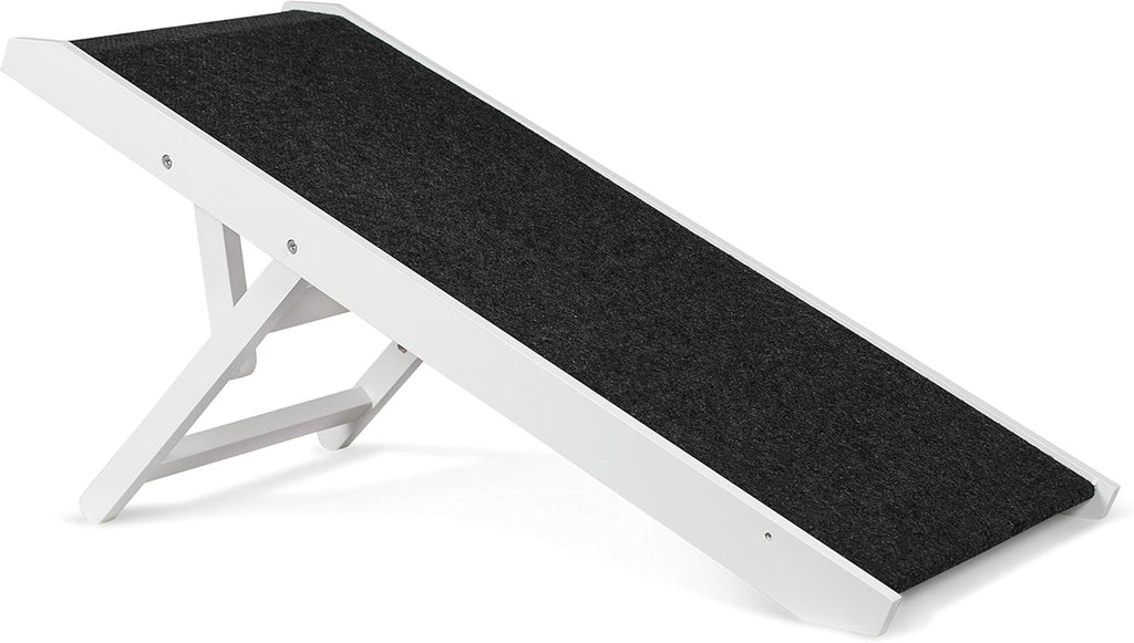 White Wooden Folding Dog Ramp for Small Dogs or Cats, Pack of 2 Q813