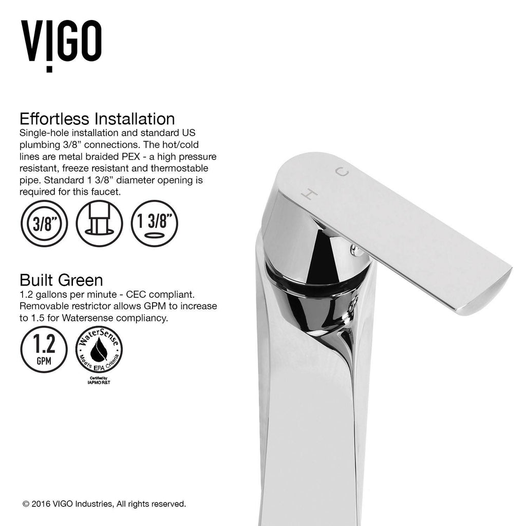 Chrome Single Hole Bathroom Faucet N1646