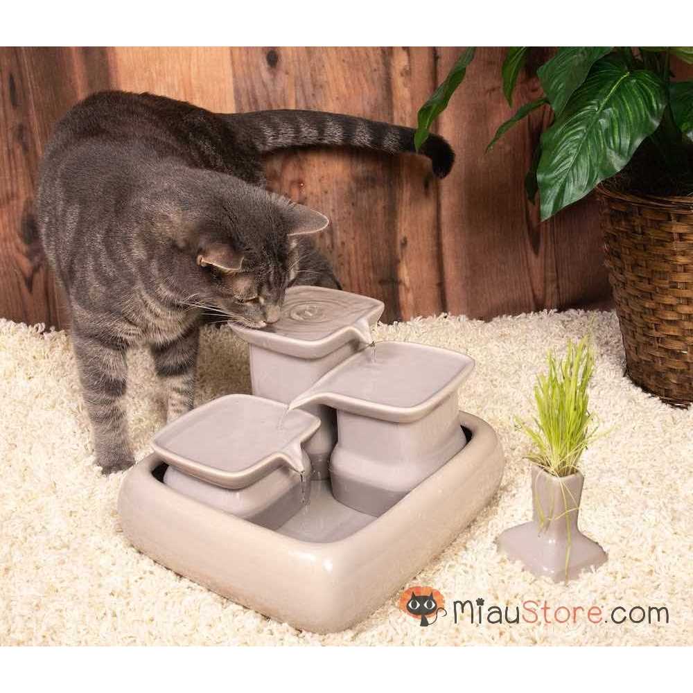 Ceramic Cat Water Fountain X878050
