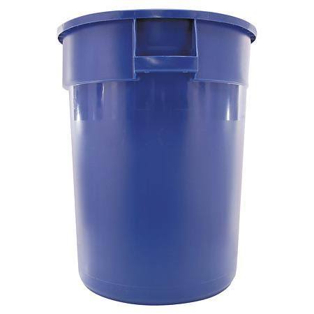 32 gal Blue Rubbermaid Brute Trash Can W5738
