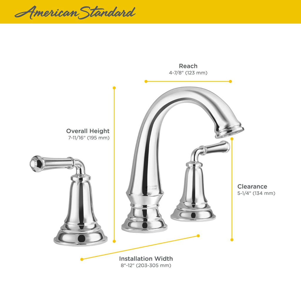 Brushed Nickel Widespread Bathroom Faucet with Pop-Up Drain N1626