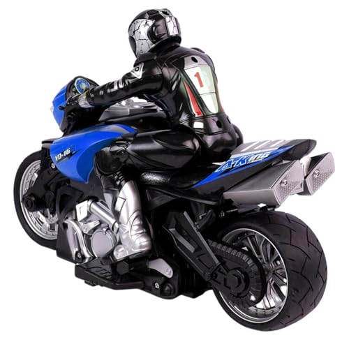 2.4G RC Stunt Motorcycle with Riding Figure 1:10 Scale Green R9816