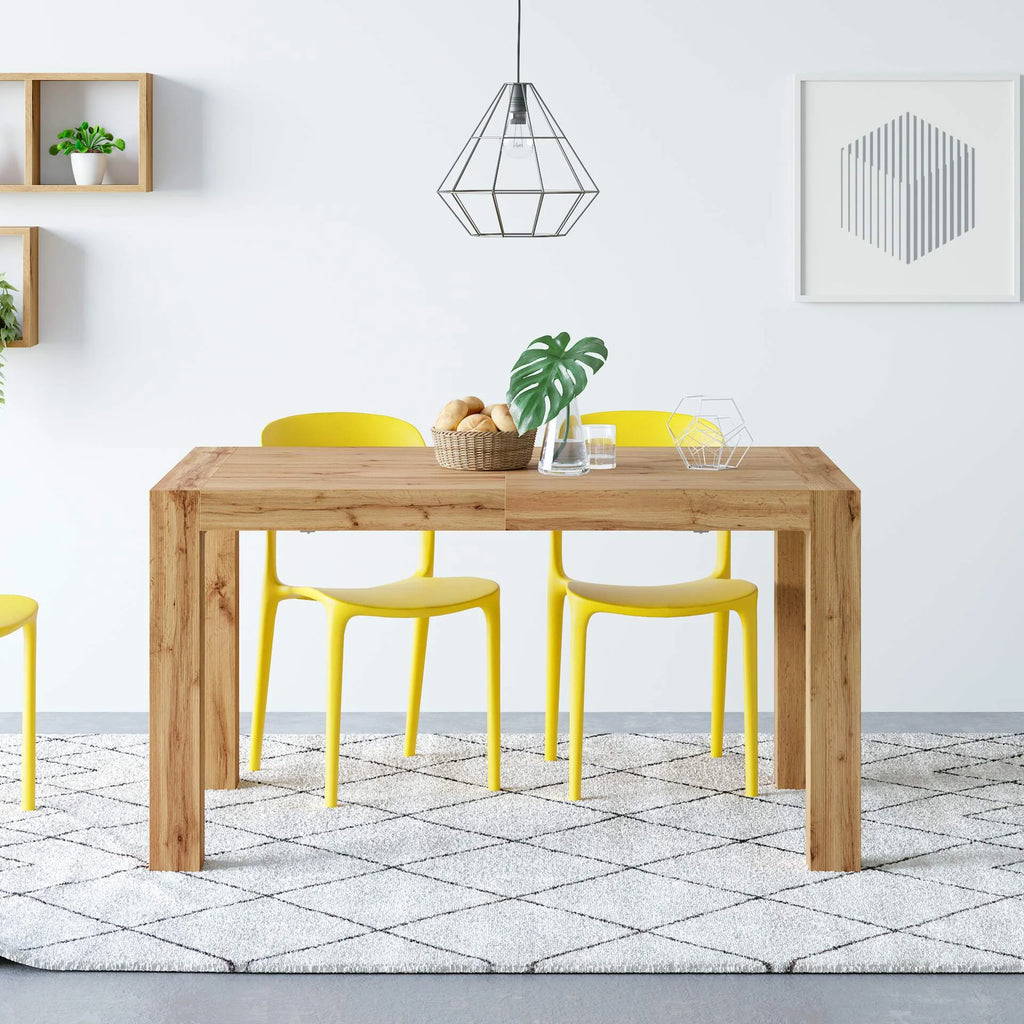 Extendable Dining Table Rustic Oak Z867