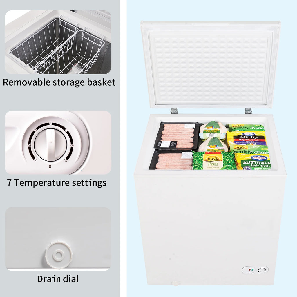 5 Cubic Feet Chest Freezer with Removable Basket J86806