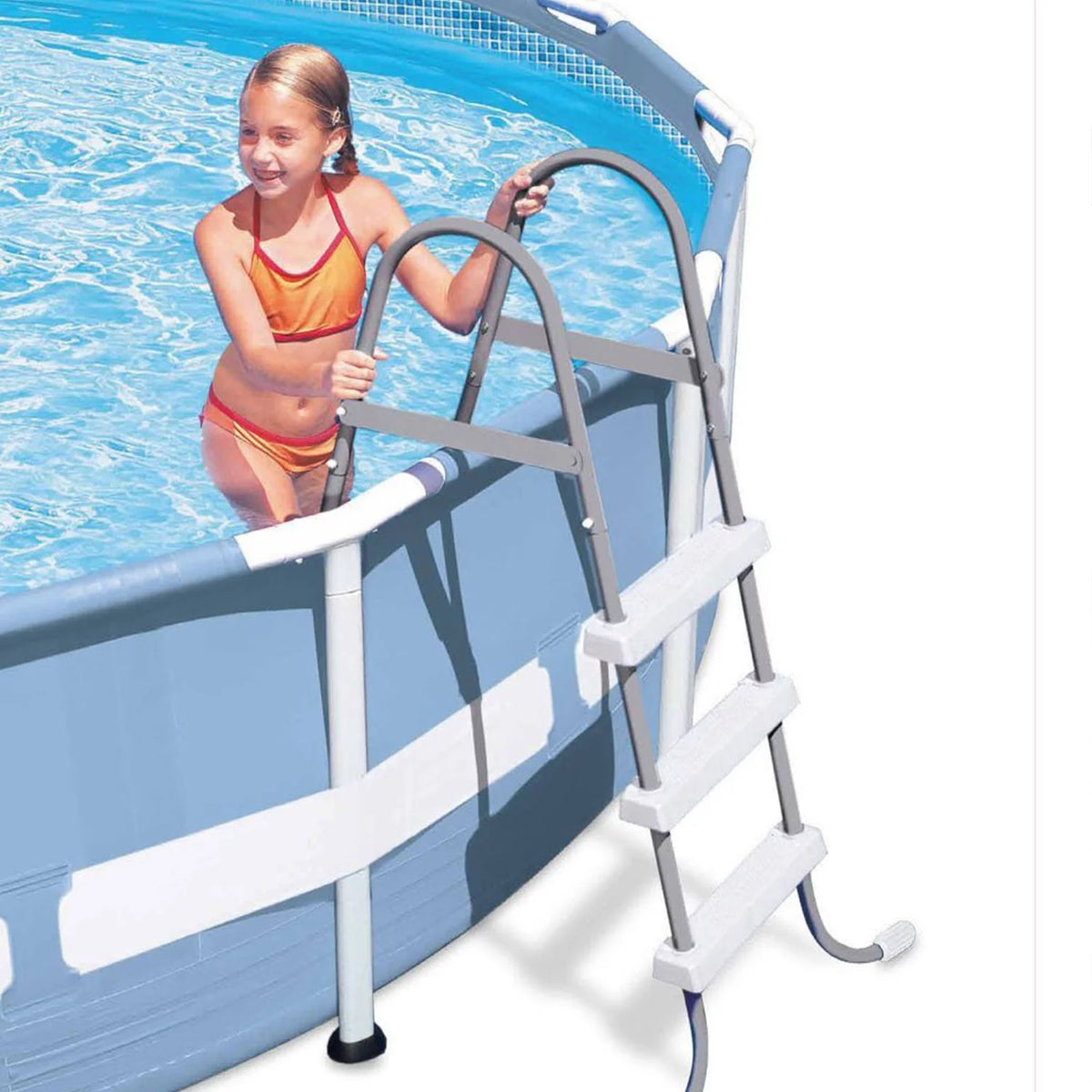 10' x 30 Above Ground Swimming Pool with Filter Pump & Ladder Z987199