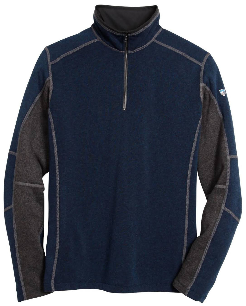 Men's 1/4 Zip Navy / Steel F488201