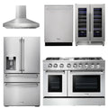 48 Dual Fuel Range, Range Hood, Refrigerator, Dishwasher, Wine Cooler L41239