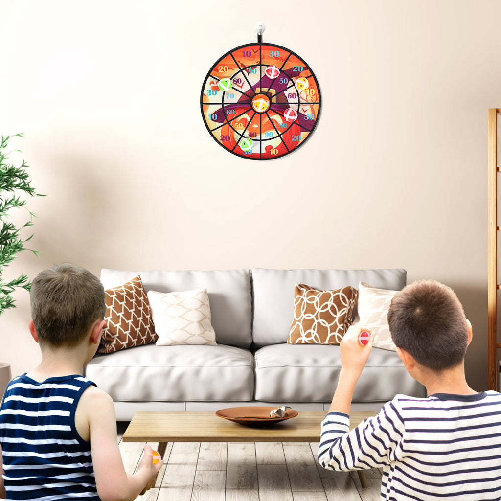 Halloween Themed Dartboard 13.7 Inch with 6 Sticky Balls B834