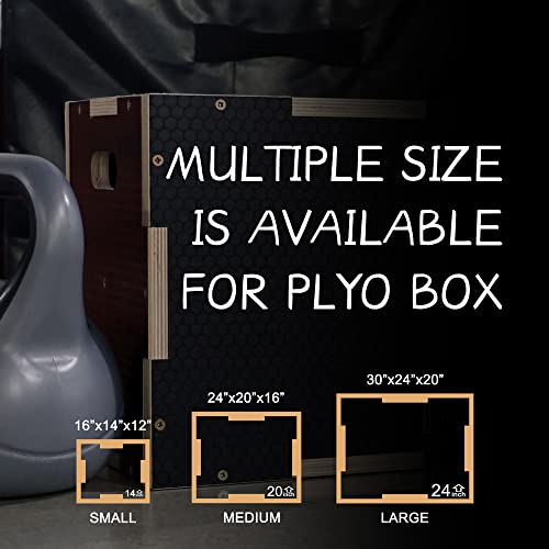 3 in 1 Non-Slip Wooden Plyo Box P6052