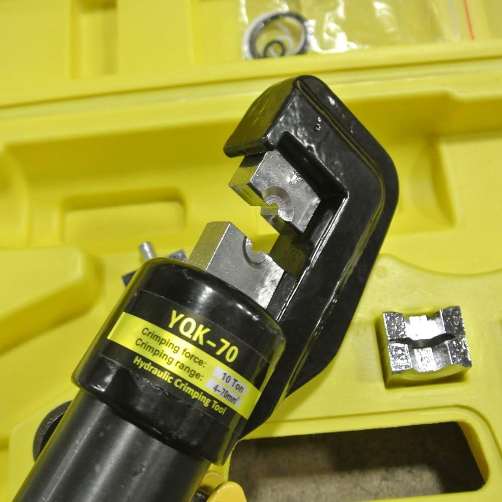 10 Ton Hydraulic Cable Crimper with 9 Dies M94735