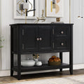 Green Wood Console Table with 2 Drawers K53441