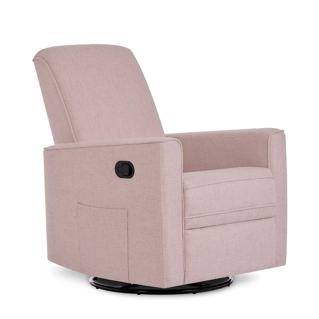 Rose Polyester Glider Recliner N6280