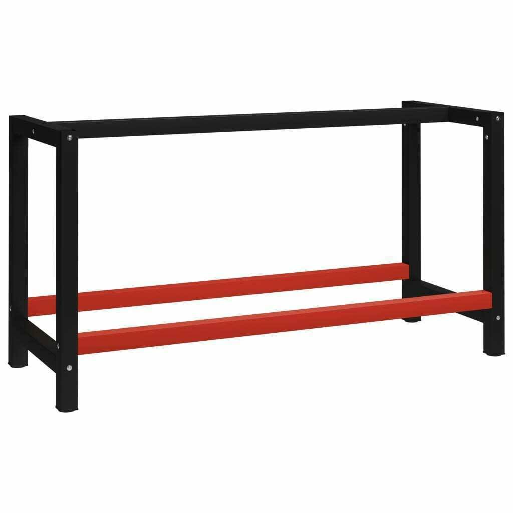 Work Bench Frame Metal Black and Red M30044