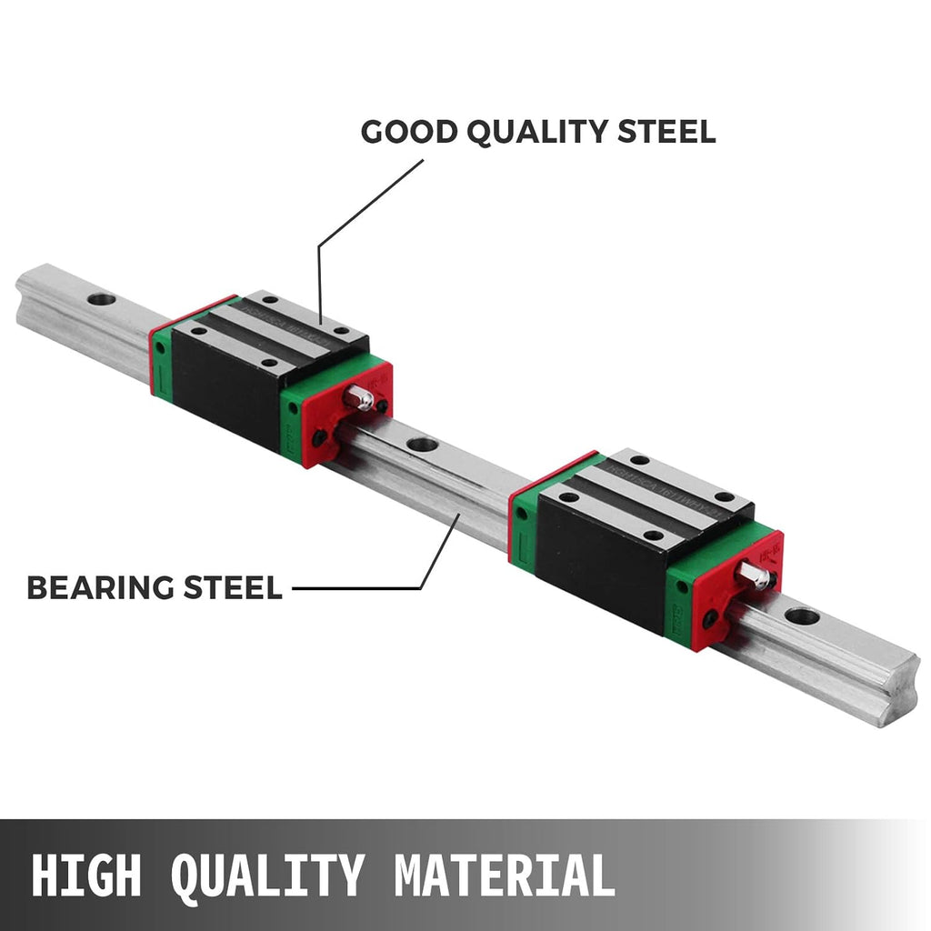 15-300mm Linear Rail with 4X Square Type Carriage Bearing Block M62954