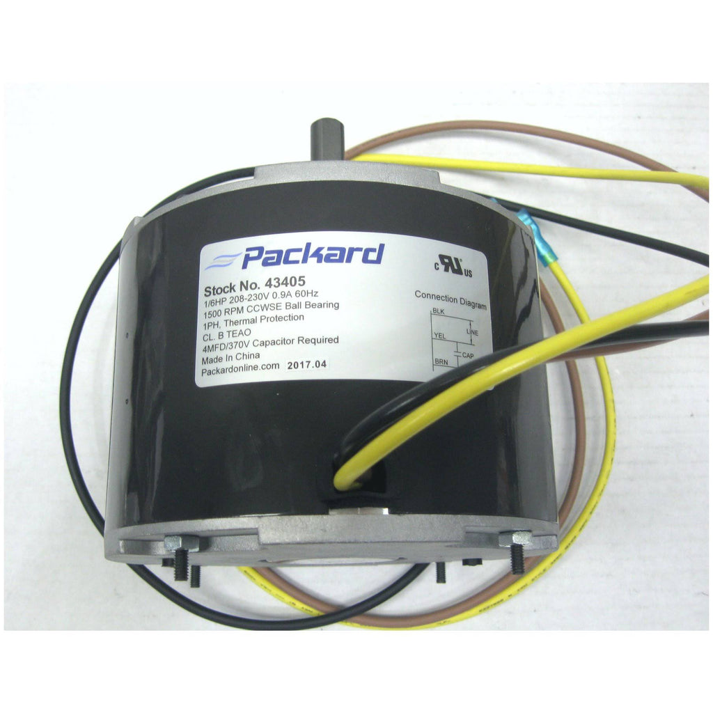 Condenser Fan Motor 1/6 HP 1500 RPM 208-230 Volts C767