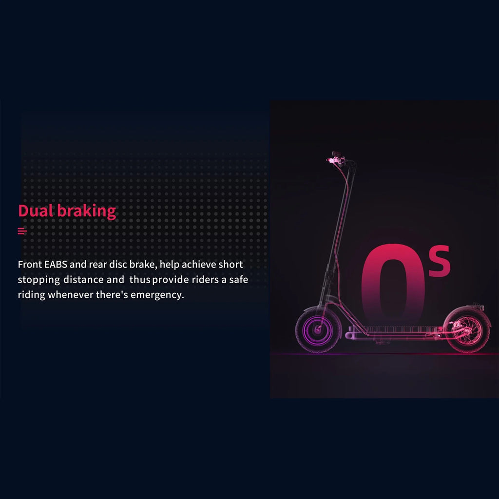 N65 Electric Scooter 500W Motor 10'' Tires Dual-braking K93488