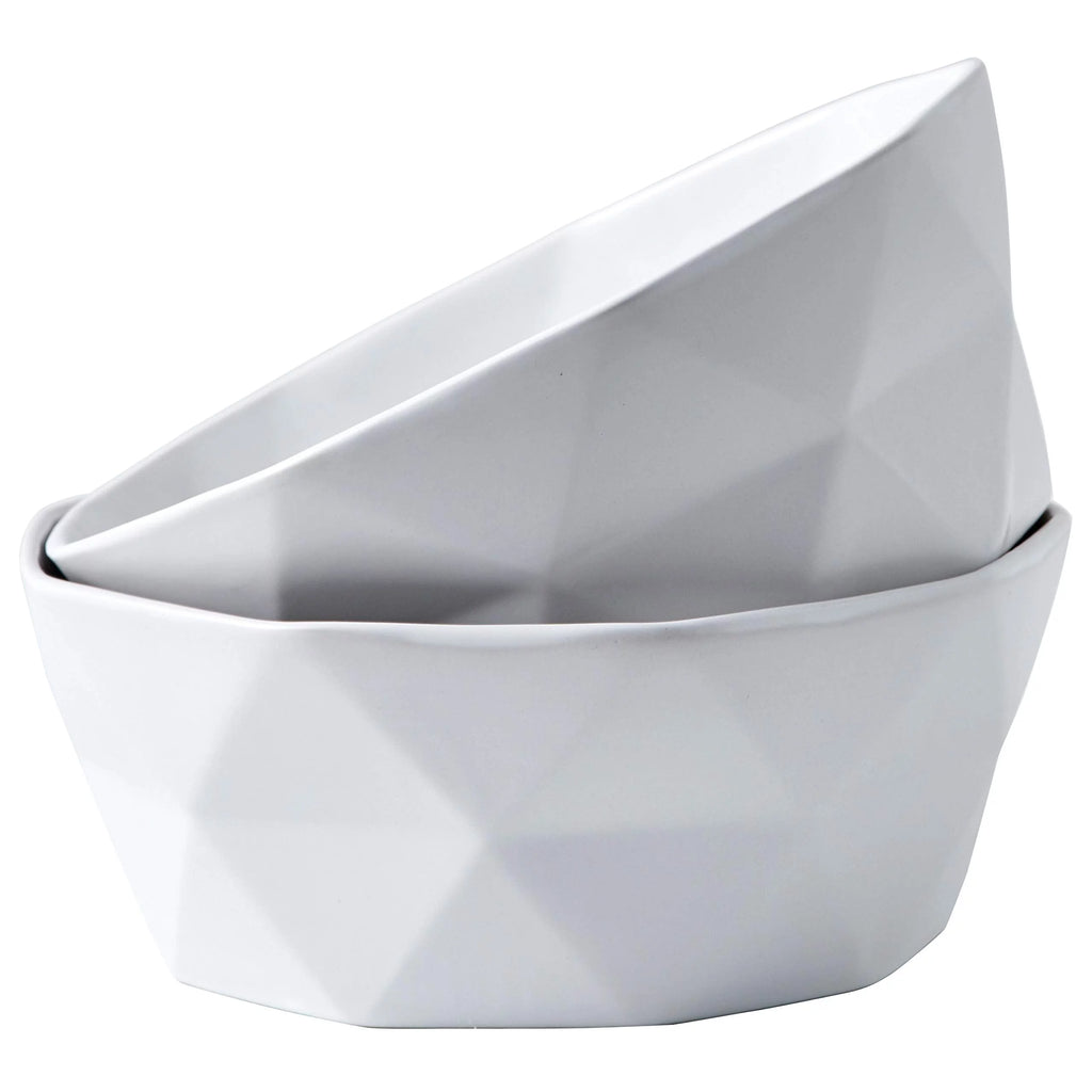 Set Of 2 Ceramic Salad Serving Bowls S754