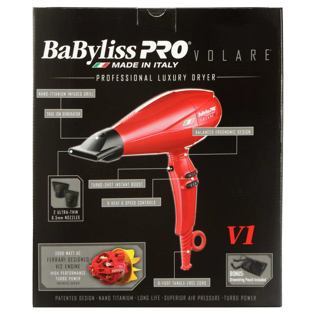 Ionic Hair Dryer 2000 Watts Red U889717