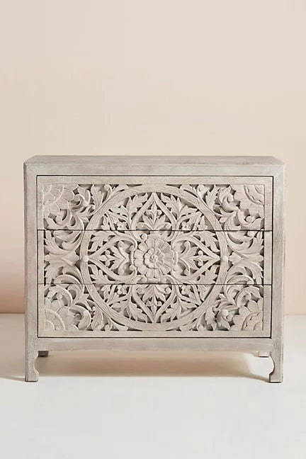 Wooden 3 Drawer Dresser Cabinet D3064