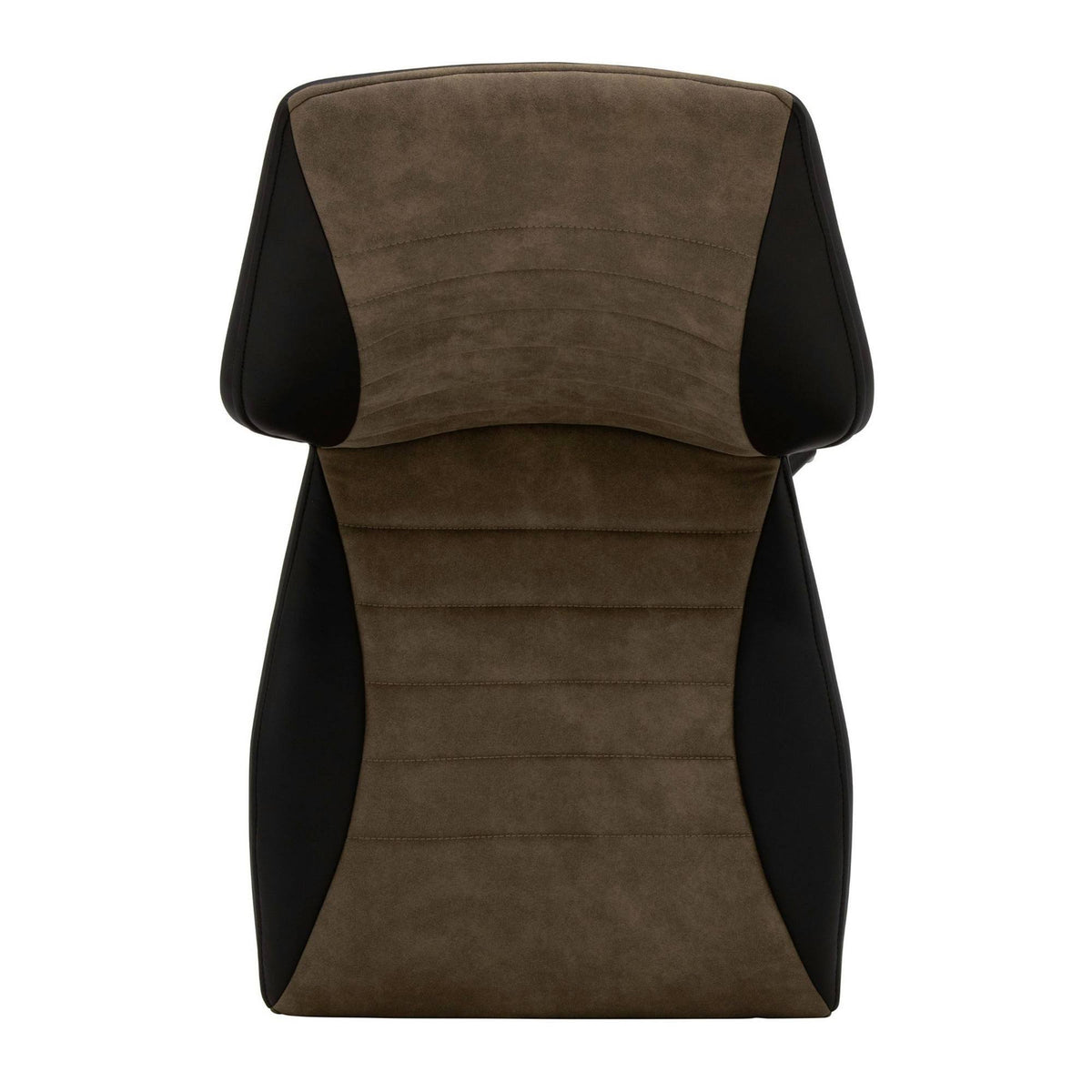 Black Brown Swivel Accent Chair with Metal Base S92755
