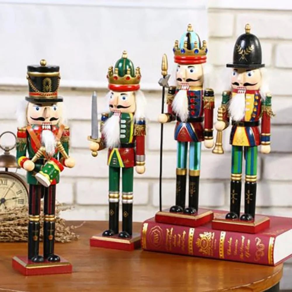 30cm Wooden Nutcracker Soldier Figure Doll X6542