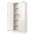 Metal Garage Storage Cabinet White V75144