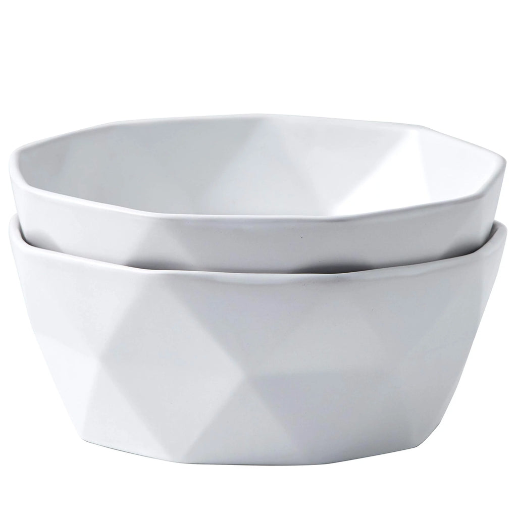 Set Of 2 Ceramic Salad Serving Bowls S754