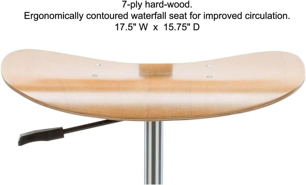 Wood Rolling Pneumatic Chair W77697