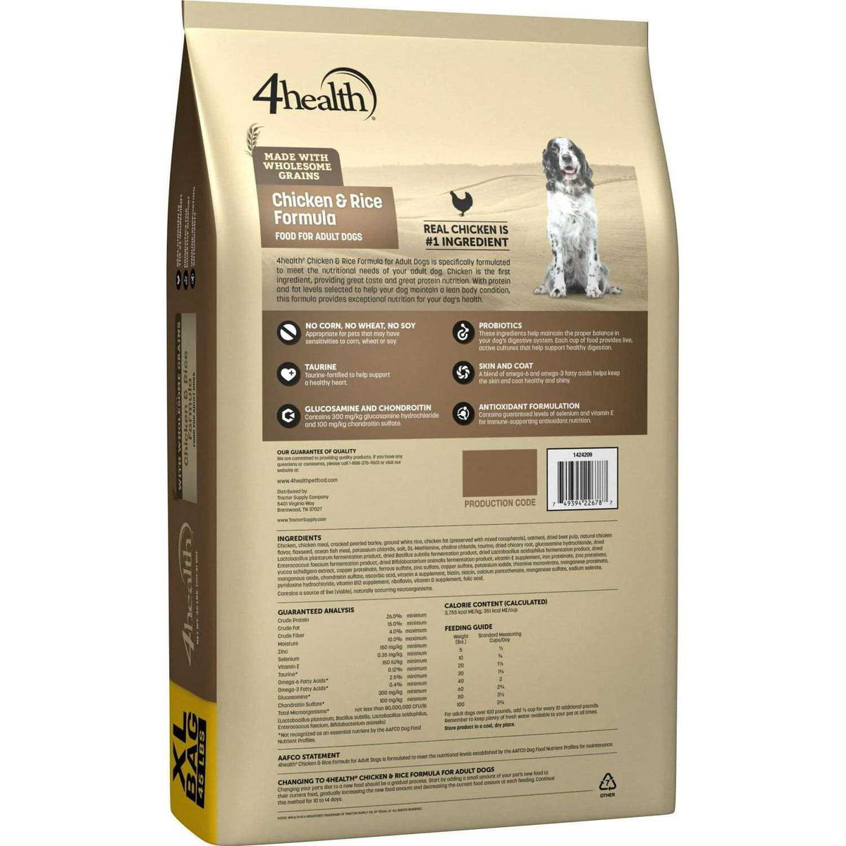 Adult Chicken and Rice Formula Dry Dog Food S9504