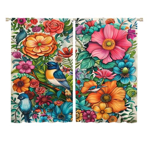 Blackout Curtains 2 Panels 45" L x 21" W U49602
