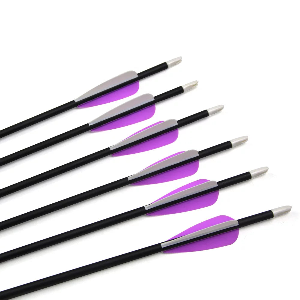 32 inch Mixed Carbon Hunting Arrows Pack of 12 I65812