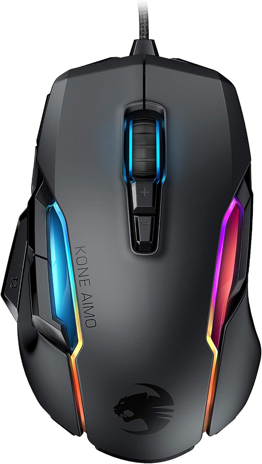 White Ergonomic Wired Gaming Mouse with RGB Lighting O5802