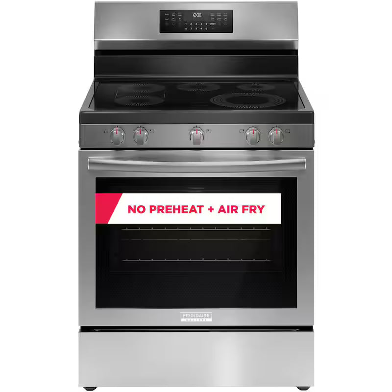 30 in 5 Element Stainless Steel Freestanding Range with True Convection and Air Fry B49464